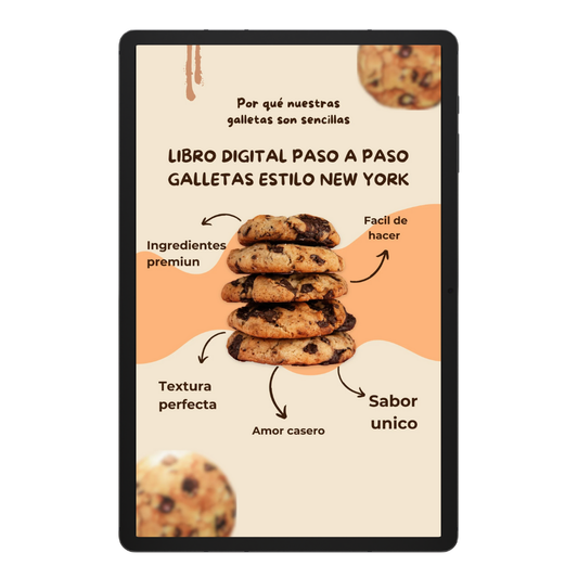 🍪 APRENDE A HACER COOKIES NY Y VÉNDERLAS 💰 + 6 BONOS Con mas de 200 recetas 🎁